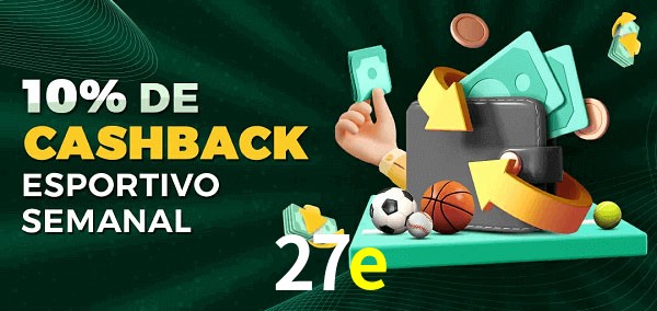 10% de bônus de cashback na 27e